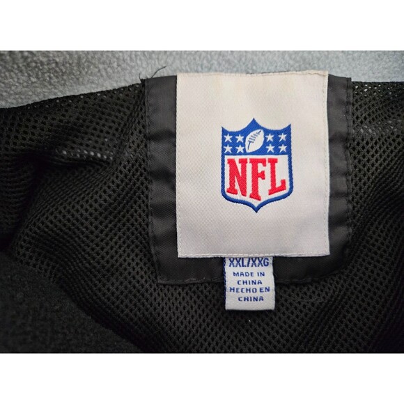 NFL Raiders Man's Long Sleeve Solid Zipper Black Sweater Size XXL - Picture 11 of 11